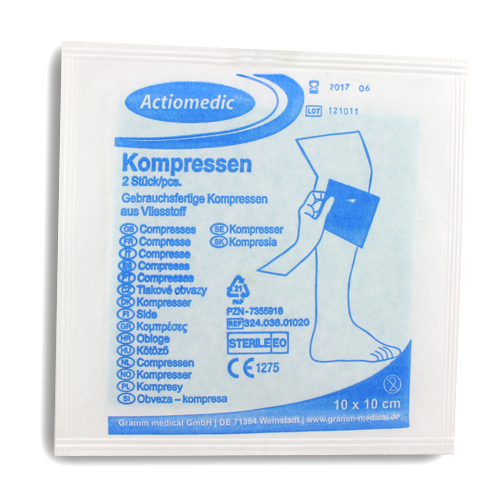 [45-46-1] Vlies-Kompresse 100 x 100 mm (Pack à 2 Stück)