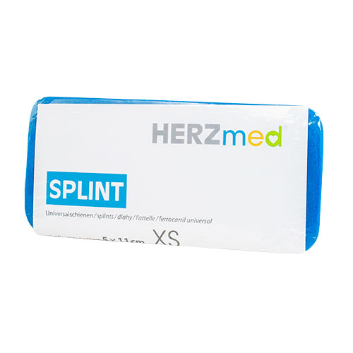 [311.4108] HERZmed® SPLINT Größe XS – 5 x 11 cm - blau-grau