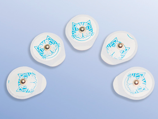[2600514] EKG-Elektrode Kinder, mikroporösem PET-Vlies mit