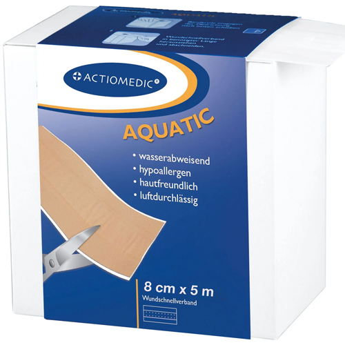 [2600778] Wundschnellverband AQUATIC 8 cm x 5 m