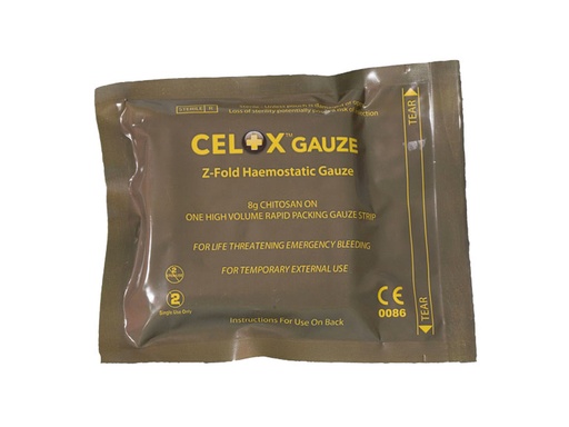 [40-173] CELOX Z-gefaltete Gauze 1,52 m x 7,6 cm