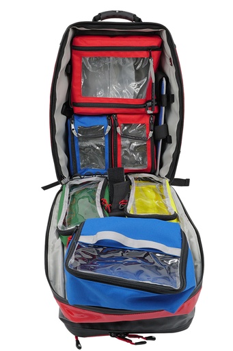 [N180204] HERZmed Notfallrucksack F1 PLANE RED