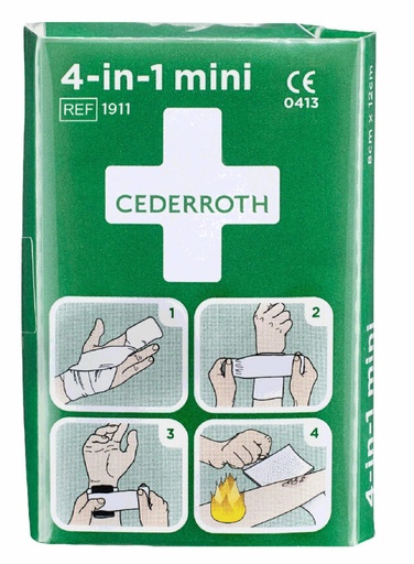 [2600447] Cederroth 4-in-1 Steriler Universalverband MINI